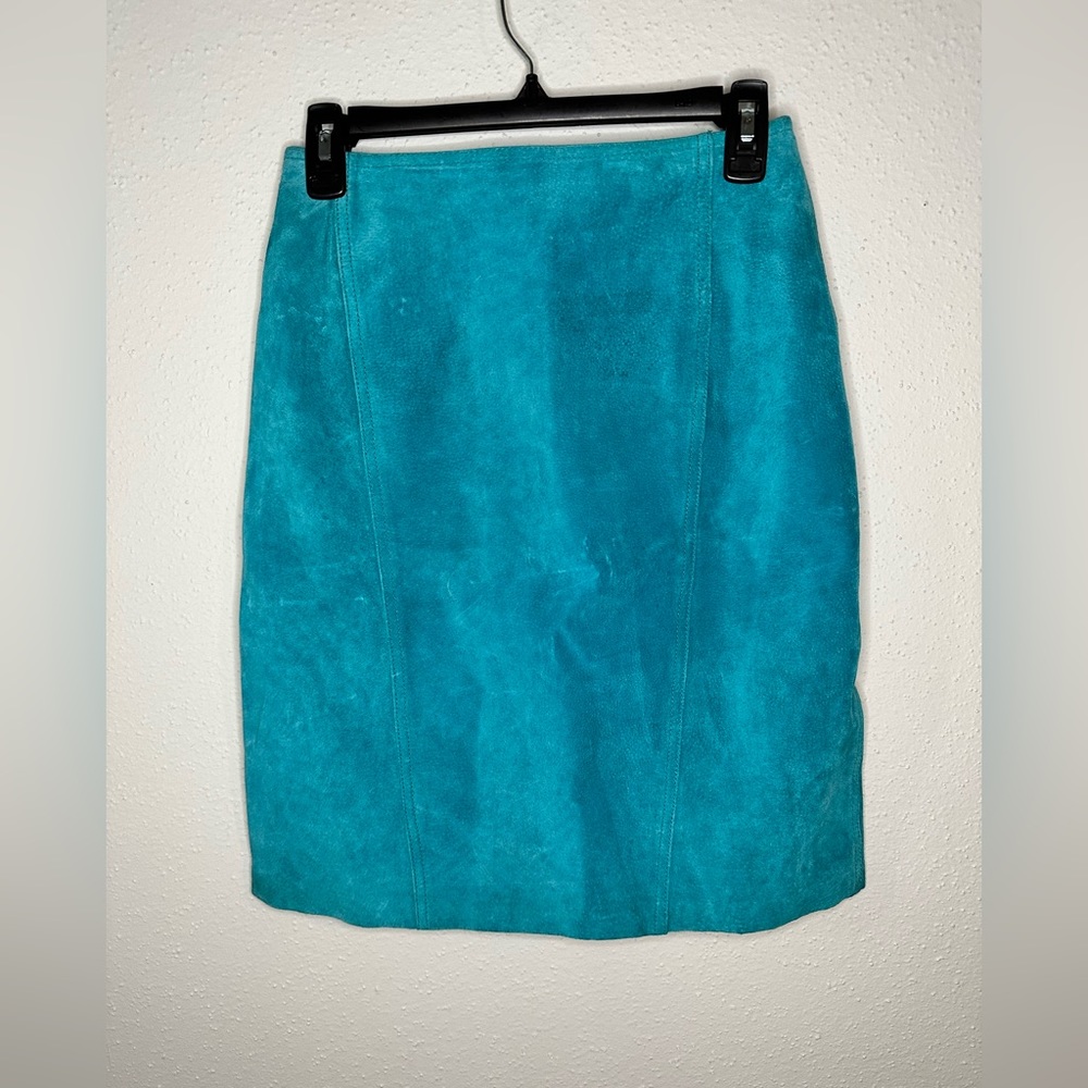 Split End Ltd. - Leather mini skirt - vintage - size 9/10 - best fit S/M